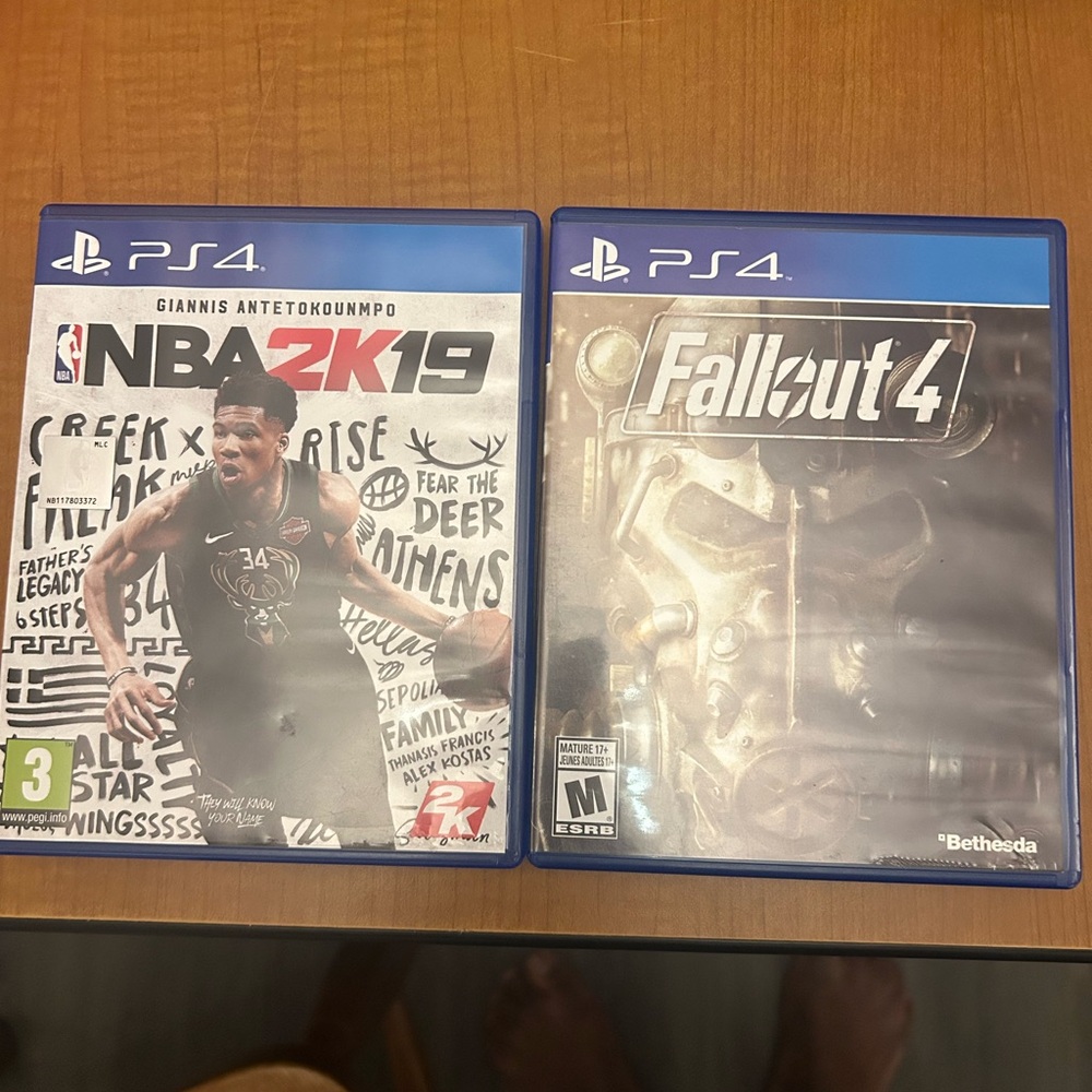 NBA 2K19 & FALLOUT 4 PS4 Game Collection